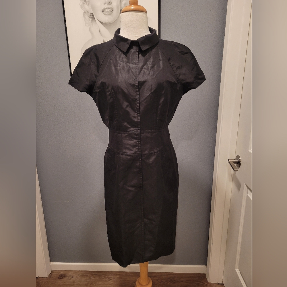 Prada Nylon Shirt Dress Size 46 GUC